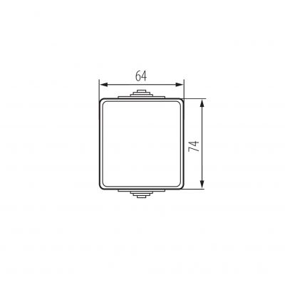TEKNO IP65GR Łącznik natynkowy pojedynczy/schodowy - uniwersalny IP65 biały KANLUX (39220)
